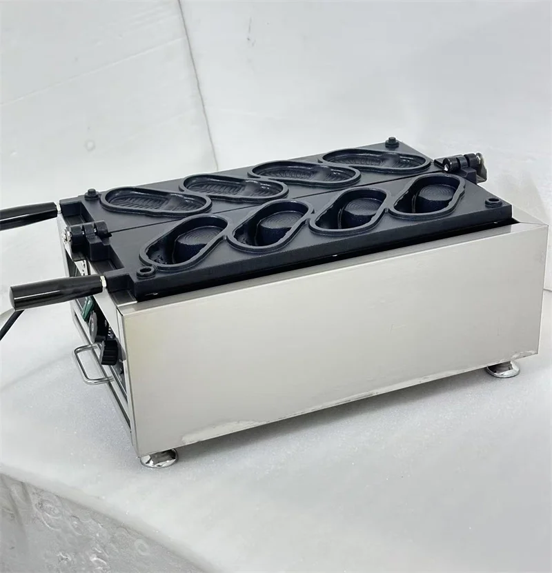 electric shoes shape waffle making machine non stick coating 4pcs shoe shaped bread maker baker commercial electric shoes shape waffle making machine non stick coating 4pcs shoe shaped bread maker baker commercial