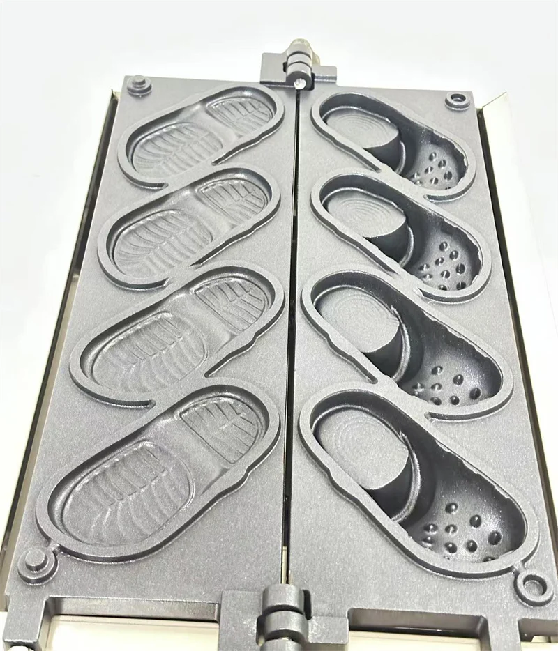 electric shoes shape waffle making machine non stick coating 4pcs shoe shaped bread maker baker commercial electric shoes shape waffle making machine non stick coating 4pcs shoe shaped bread maker baker commercial