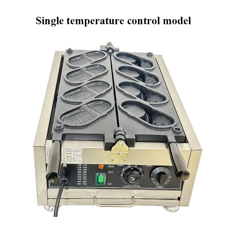 electric shoes shape waffle making machine non stick coating 4pcs shoe shaped bread maker baker commercial electric shoes shape waffle making machine non stick coating 4pcs shoe shaped bread maker baker commercial