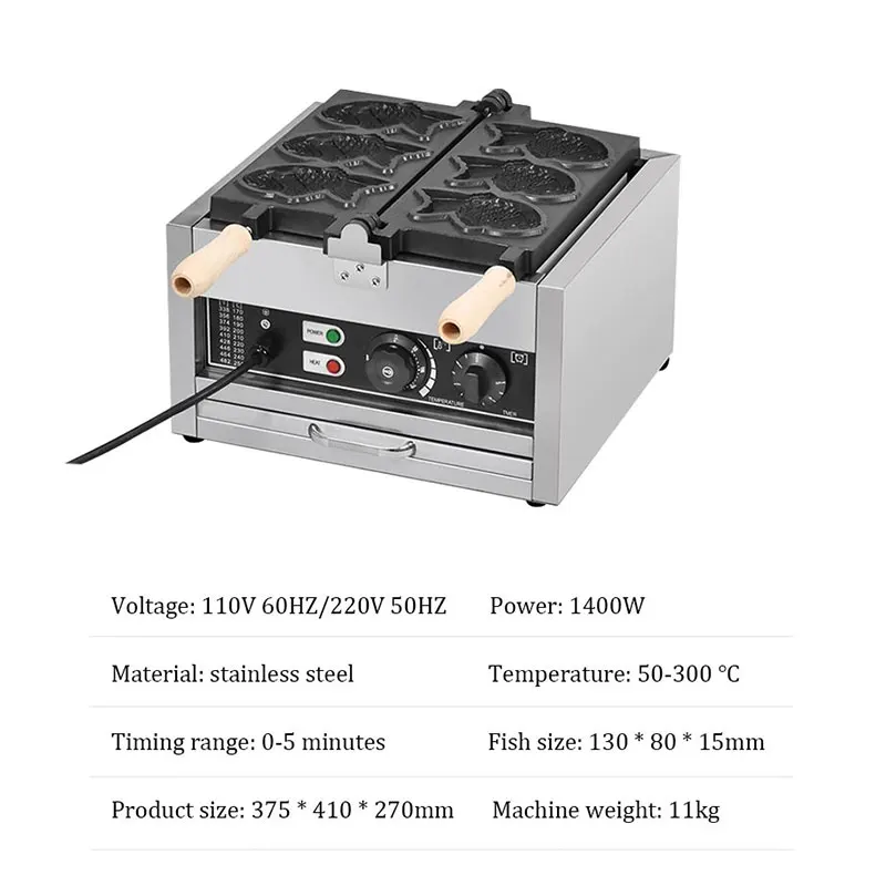 electric fishes shape big fish cone waffle maker commercial open mouth ice cream taiyaki machine muffin iron oven 110v/220v electric fishes shape big fish cone waffle maker commercial open mouth ice cream taiyaki machine muffin iron oven 110v/220v